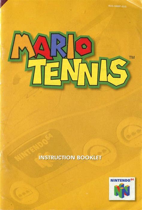 mario tennis 64 unlockables|mario tennis 64 manual.